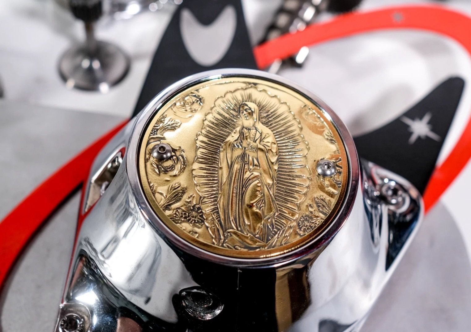 真鍮 ハーレー マリア ポイントカバー BRASS ブラス エンジン ショベル ナックル チョッパー サバイバー スポーツスター エボ ソフテイル アイアン パンヘッド