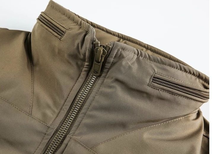 セール実施中。 h アメリカンヴィンテージ風 クリーンフィット 立ち襟 中綿ジャケット｜ユニセックス 厚手 冬用 カジュアル 古着系 夏