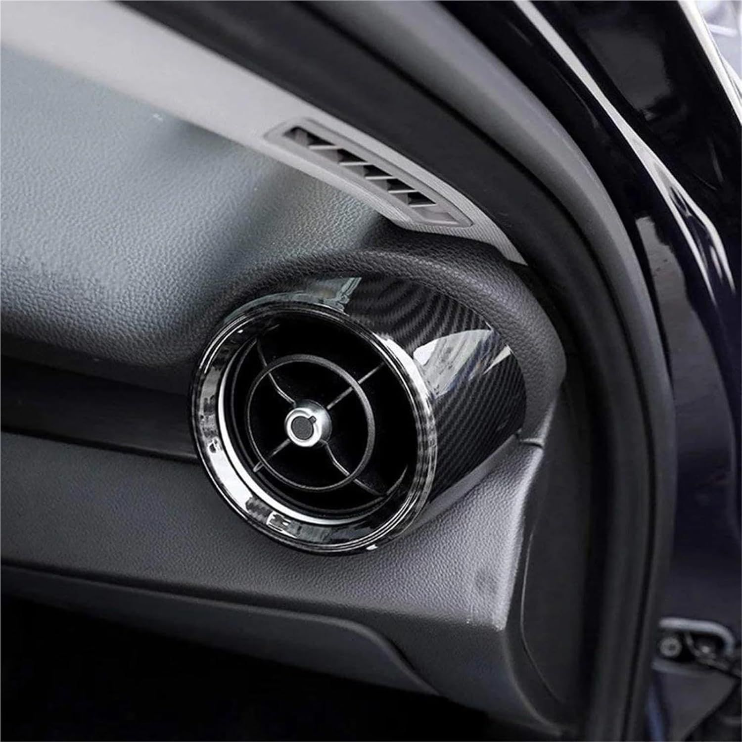 エアコン吹き出し口カバー カーボン調