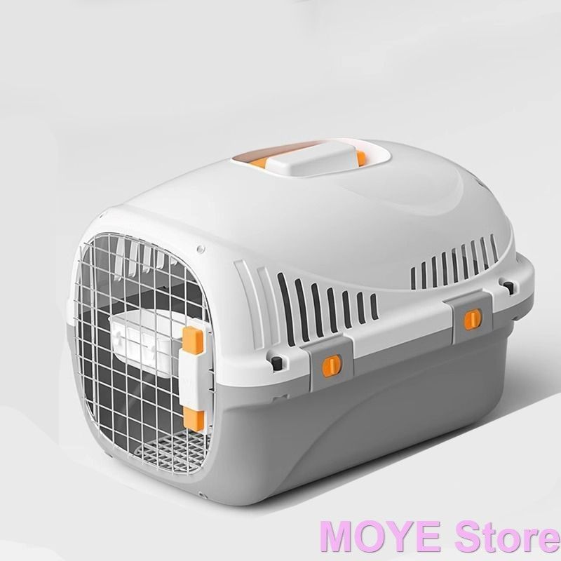 キャリーケース ペットキャリー エアトラベル キャリー IATA規格 室内用ハウス 猫犬兎 耐荷重 通気性 持ち運び 航空輸送ボックス 旅行 簡単組立