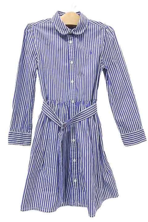 【中古】POLO RALPH LAUREN ポロラルフローレン 子供服 キッズ ストライプ コットン サイズ6X＿S28＿セルモアから出品＿s-0178-r28
