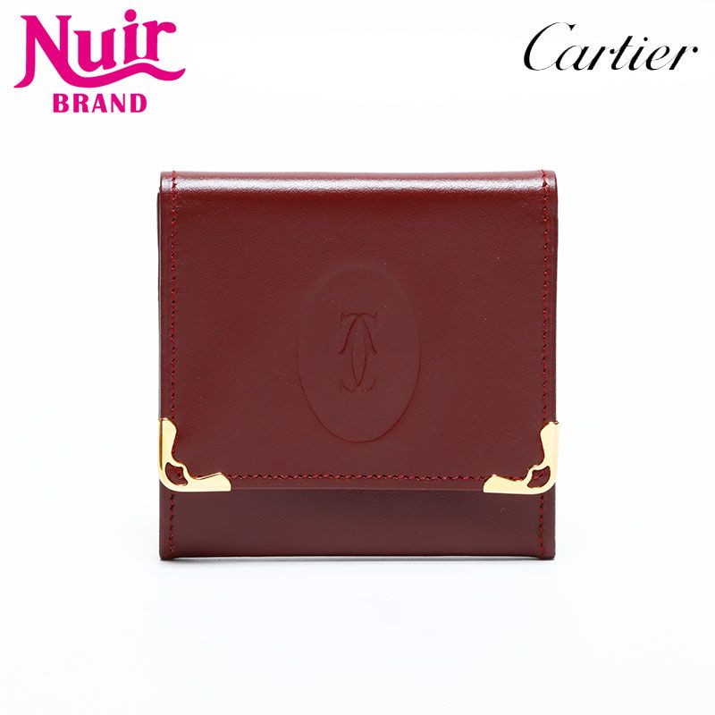 CARTIER カルティエ コインケース マスト ドゥ レザー ミニ コンパクト