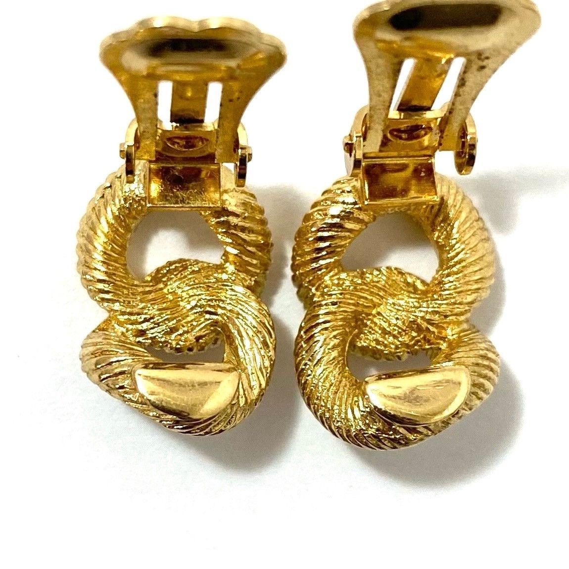 Christian Dior ヴィンテージゴールドイヤリング tennocho78_te-0221210