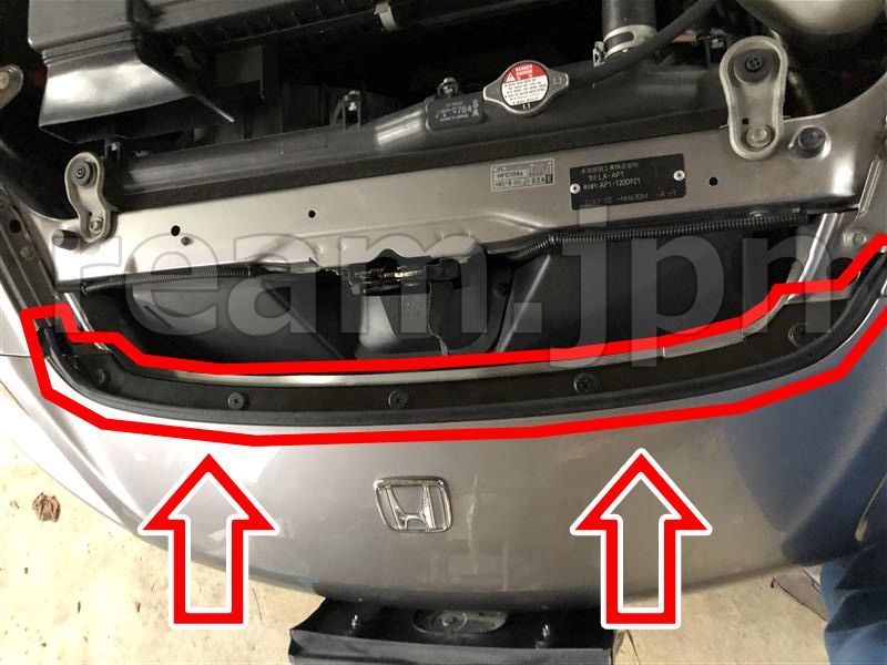 ホンダ純正 S2000 AP1 AP2 フロントバンパー リテーナー シール ボルト セット Honda Genuine Front Bumper Stiffener Seal Bolt JDM