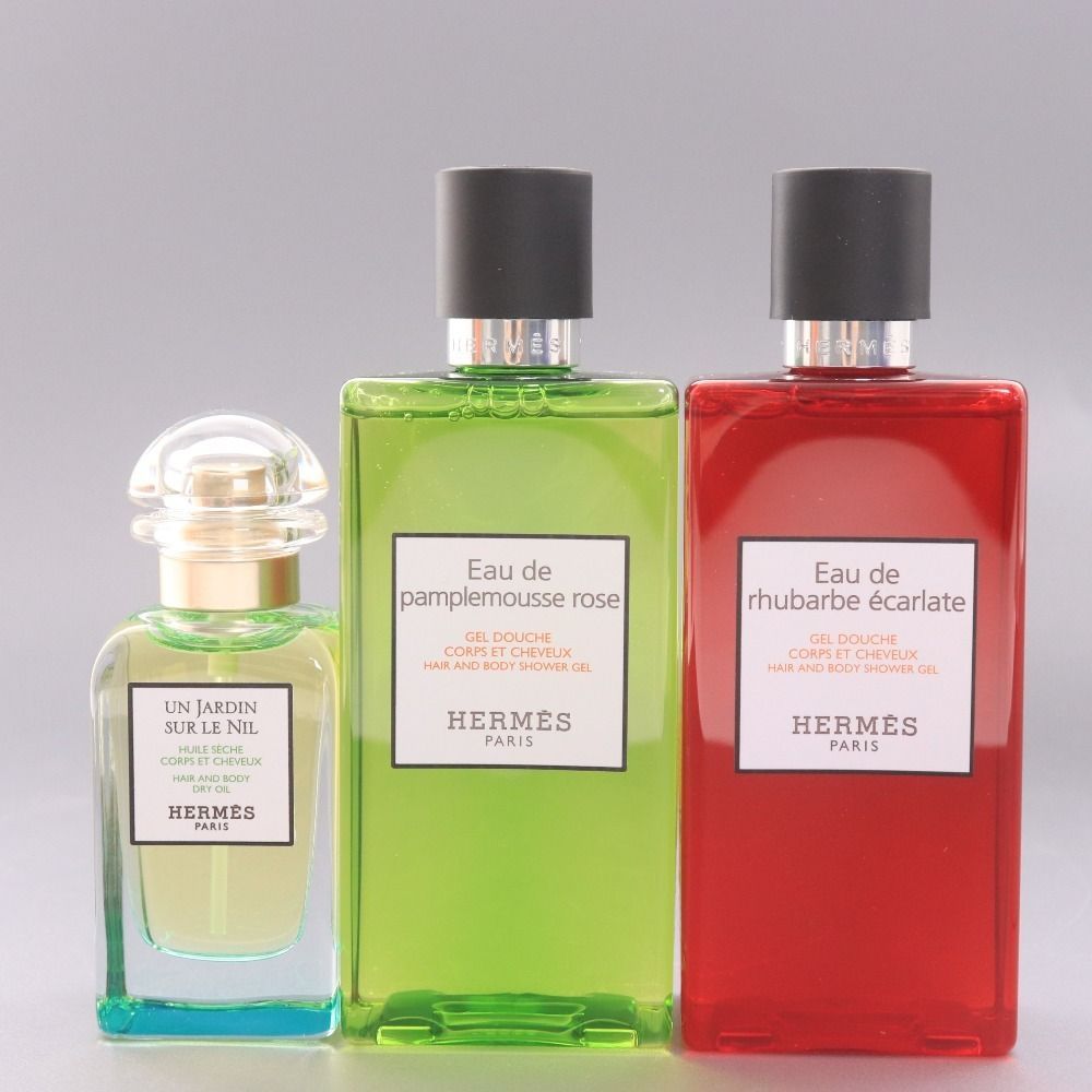 エルメス 3点セット ヘア&ボディ ナイルの庭 ドライオイル 50ml シャワージェル 200ml 等 き