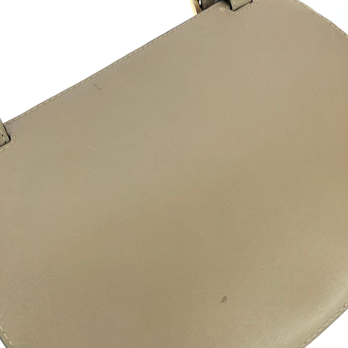 Chloe クロエ ショルダーバッグ ジョージア レザー ベージュ  