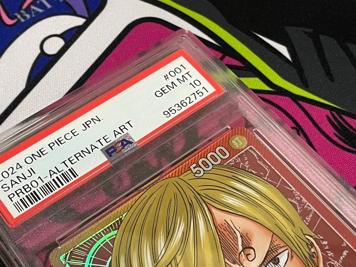 ワンピースカード ワンピースカード サンジ リーダーパラレル PSA10