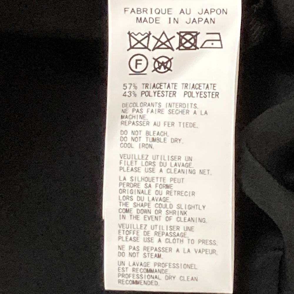 美品 Yohji Yamamoto ヨウジヤマモト トリアセテート ポリエステル  
