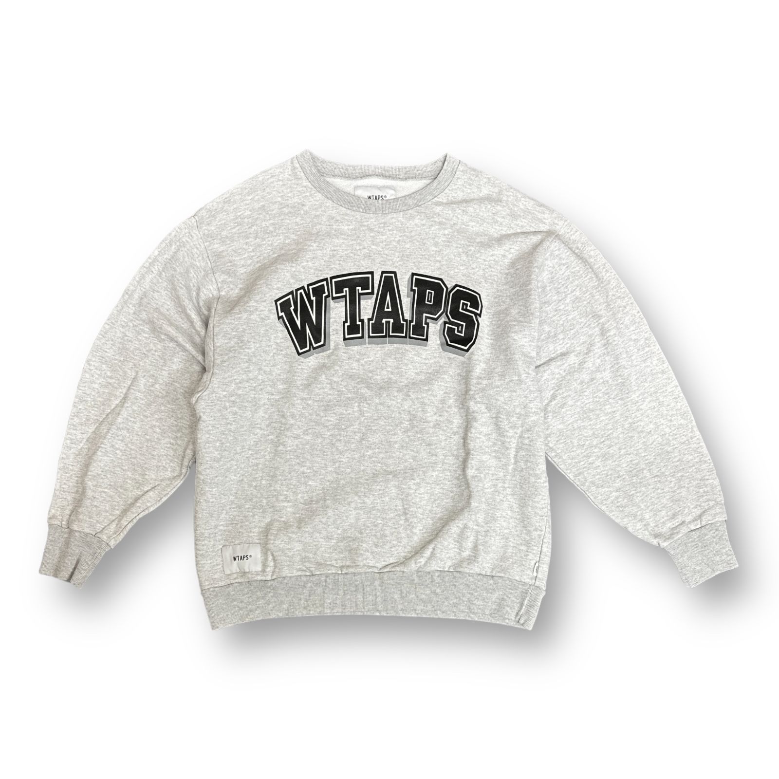 WTAPS 20SS DAWN.DESIGN CREW NECK SWEATSHIRT クルーネック スウェット トレーナー ダブルタップス  201ATDT-CSM17 グレー 03 58422A3