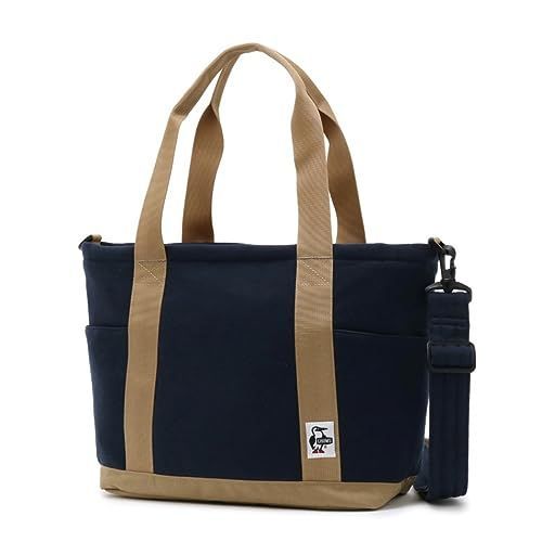 Navy x Beige チャムス Open Top Tote Bag Sweat Nylon メンズ CH60