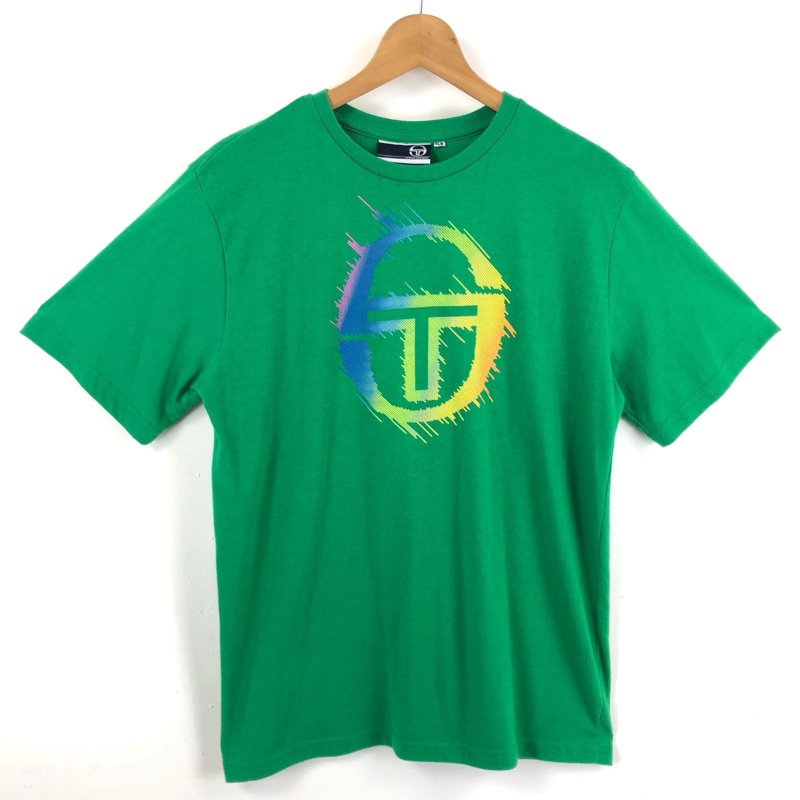 Sergio Tacchini セルジオタッキー二 Tシャツ ロゴプリント グリーン系