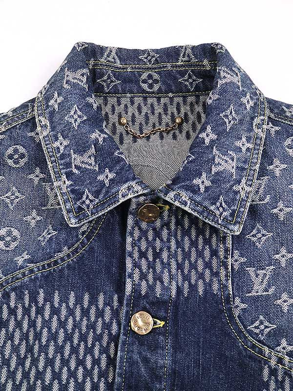 20AW ×NIGO ジャイアントダミエウェーブスモノグラムデニムジャケット ルイ・ヴィトン「ジャイアントダミエウェーブスモノグラムデニム