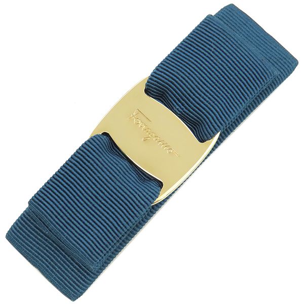 サルヴァトーレフェラガモ ヴァラリボン バレッタ ゴールド ブルー Amazon.co.jp: [フェラガモ]バレッタ ヘアアクセサリー ヴァラ