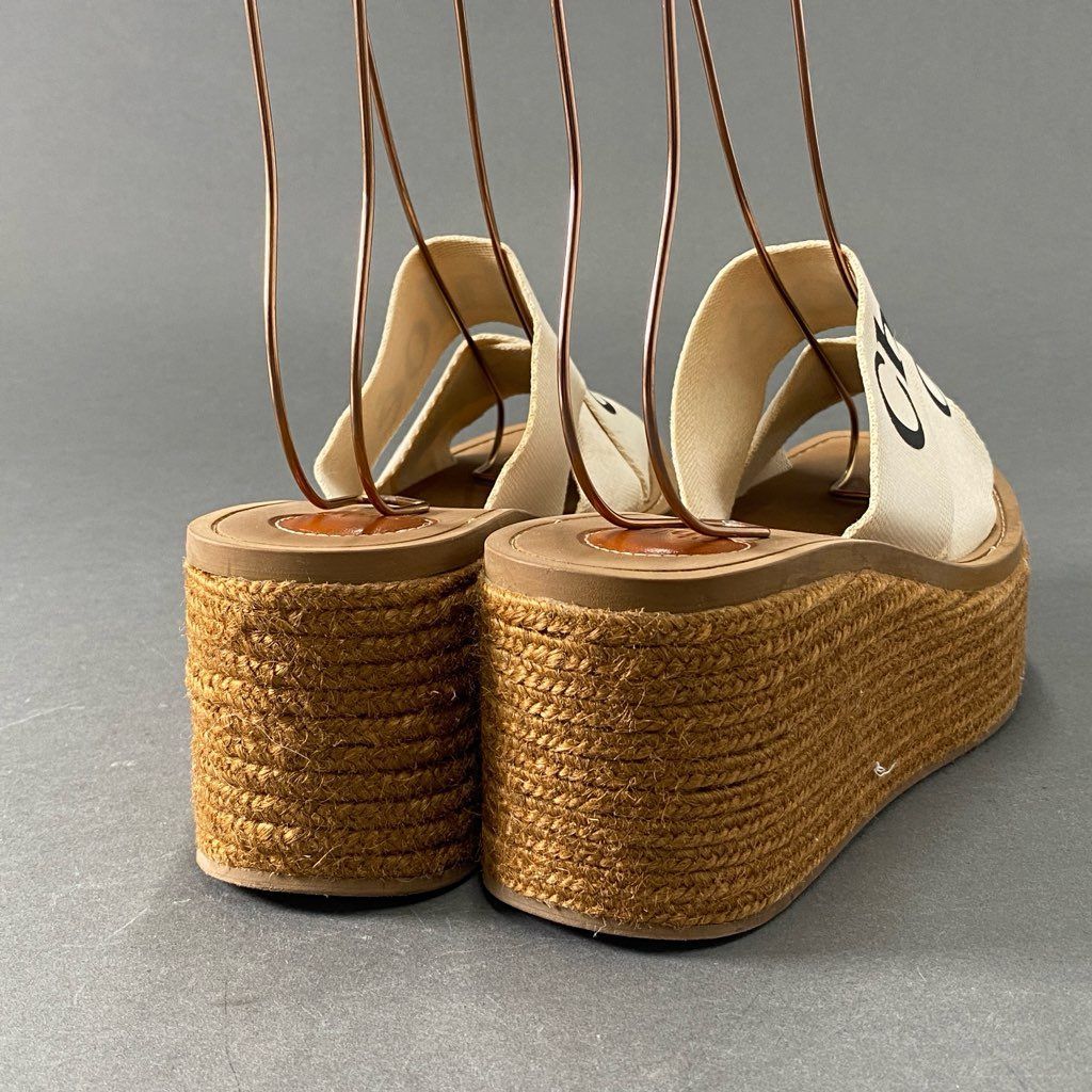 Chloé WOODYウェッジエスパドリーユ 厚底サンダル Chloé Woodyウェッジ