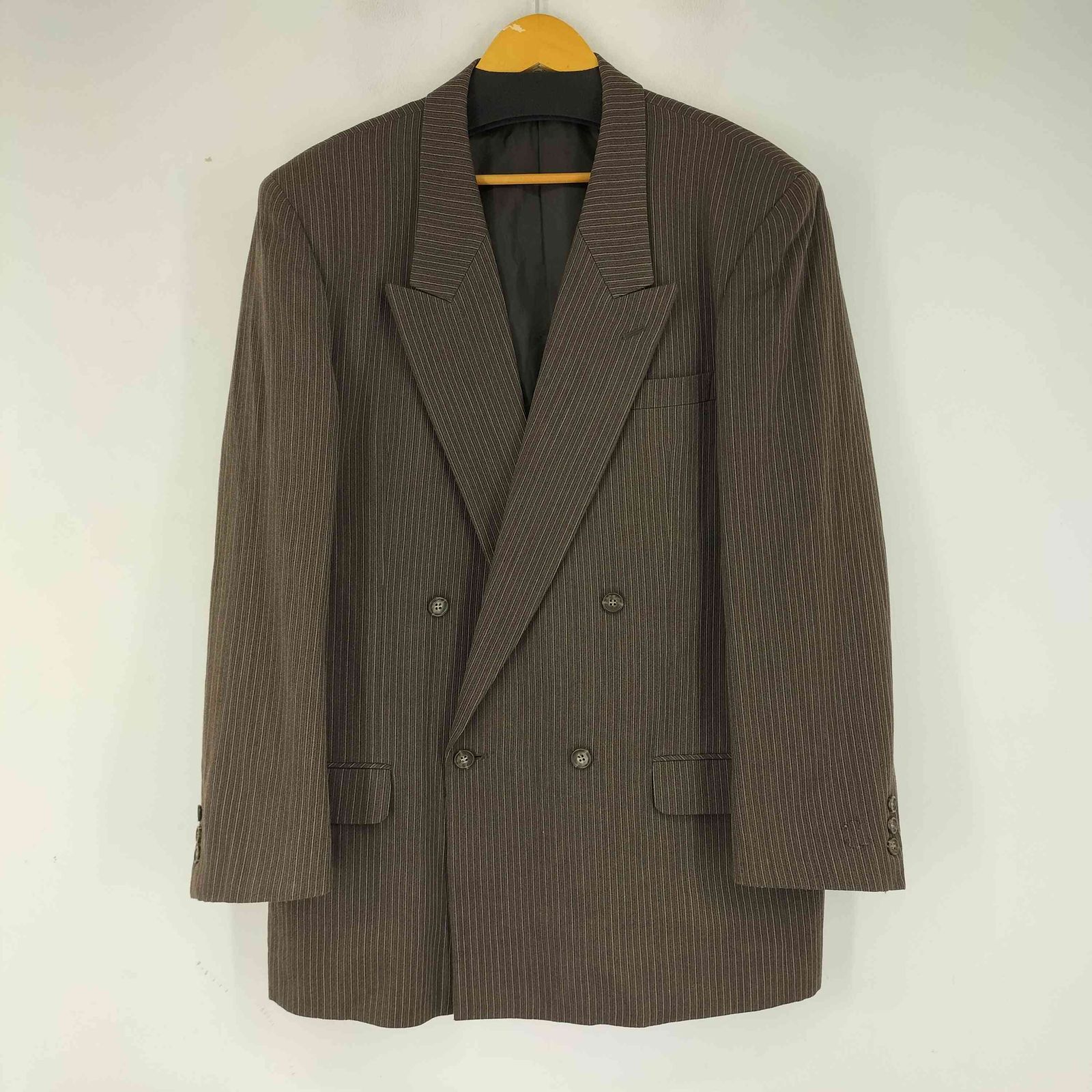 美品　メンズティノラス　ストライプ ダブルブレストジャケット 美品 メンズティノラス ストライプ ダブルブレストジャケット