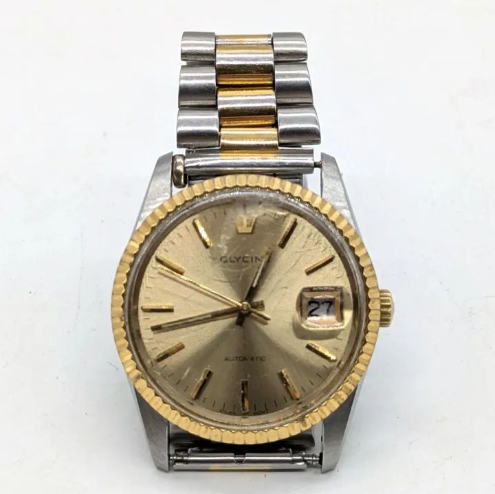 GLYCINE グライシン グリシン 自動巻き 腕時計 813.511 メンズ 稼動品 