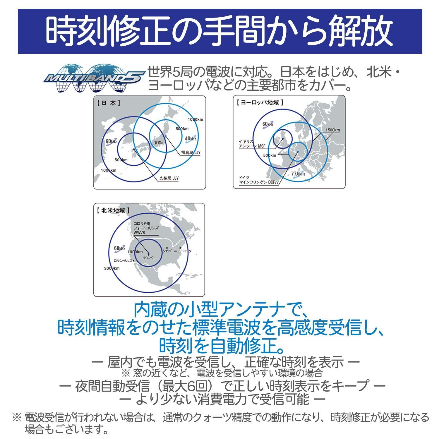 カシオ 腕時計 ウェーブセプター 電波時計 スーパーイルミネータータイプ 高輝度なLEDライト WV-M 60 R-9 AJF メンズ ブラック