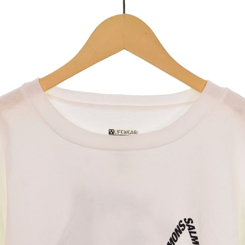【中古】アークテキサス ARC'TEXAS SALMONS TRIANGLE L/S TEE Tシャツ カットソー 長袖 ロンT L 白 ホワイト メンズ アークテキサス ARC'TEXAS SALMONS TRIANGLE L/S TEE Tシャツ