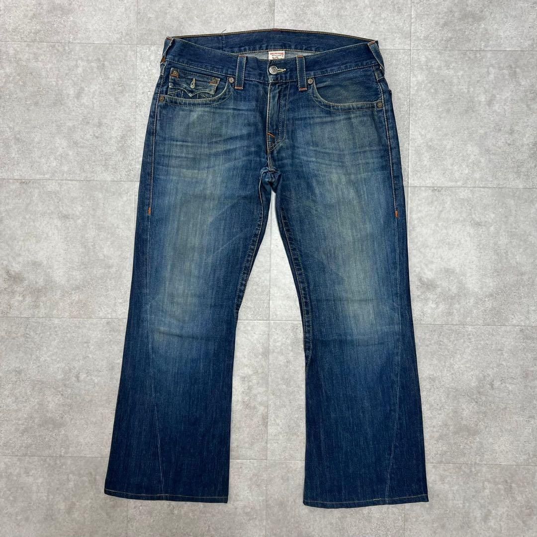 USA製　TRUE RELIGION トゥルーレリジョン　フレア　34 デニム USA製TRUE RELIGION トゥルーレリジョンフレア34 デニム