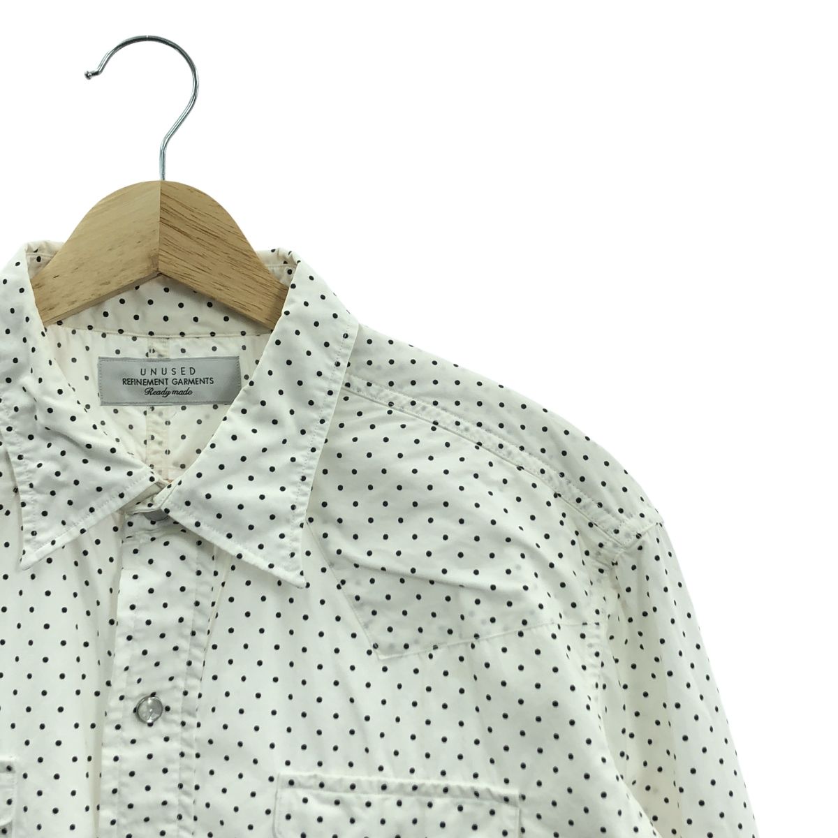 アンユーズド UNUSED シャツ 中古 733077 A4 UNUSED アンユーズド レザーウエスタン シャツ 1 US0909