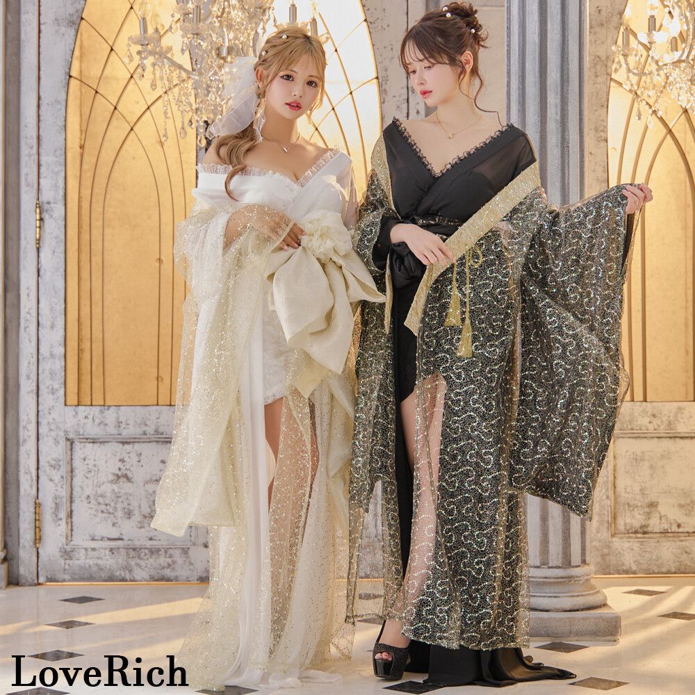 LoveRich ラブリッチ 【2カラー/羽織のみ】スパンコ花魁 羽織