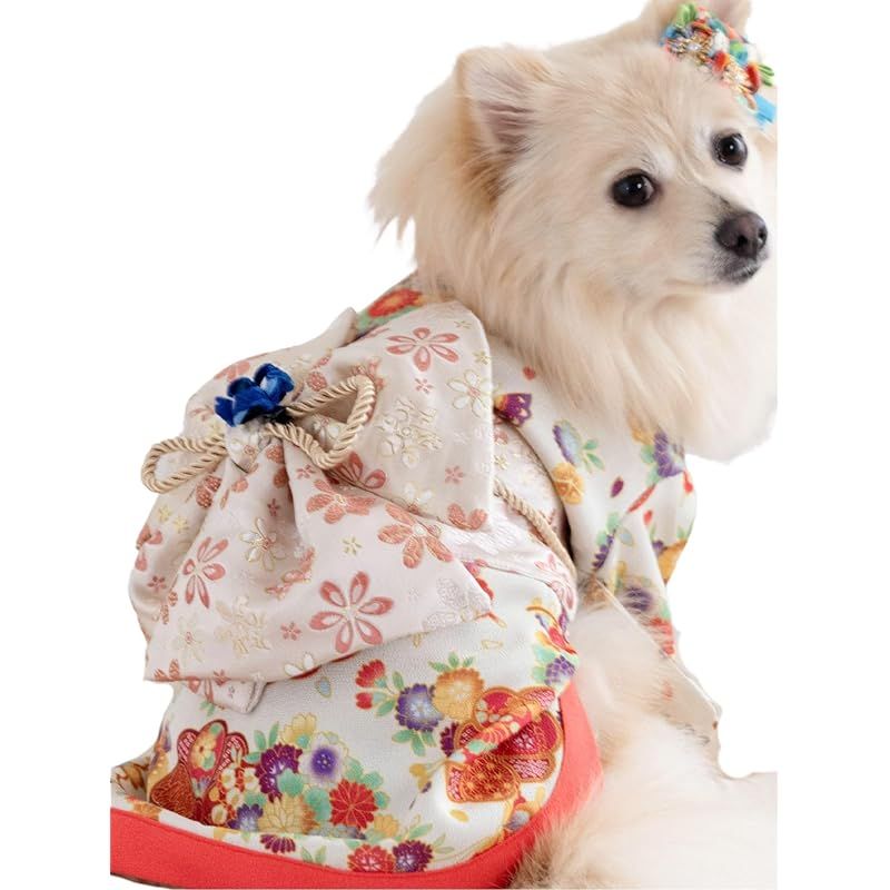 ONEKOSAMA OINUSAMA 犬 いぬ イヌ 服 猫 ネコ ねこ 着物 和装 和服 ドッグウェア お祭り お正月晴れ着 正月 七五三 小型犬 大型犬 小型 大型 クリーム|XS