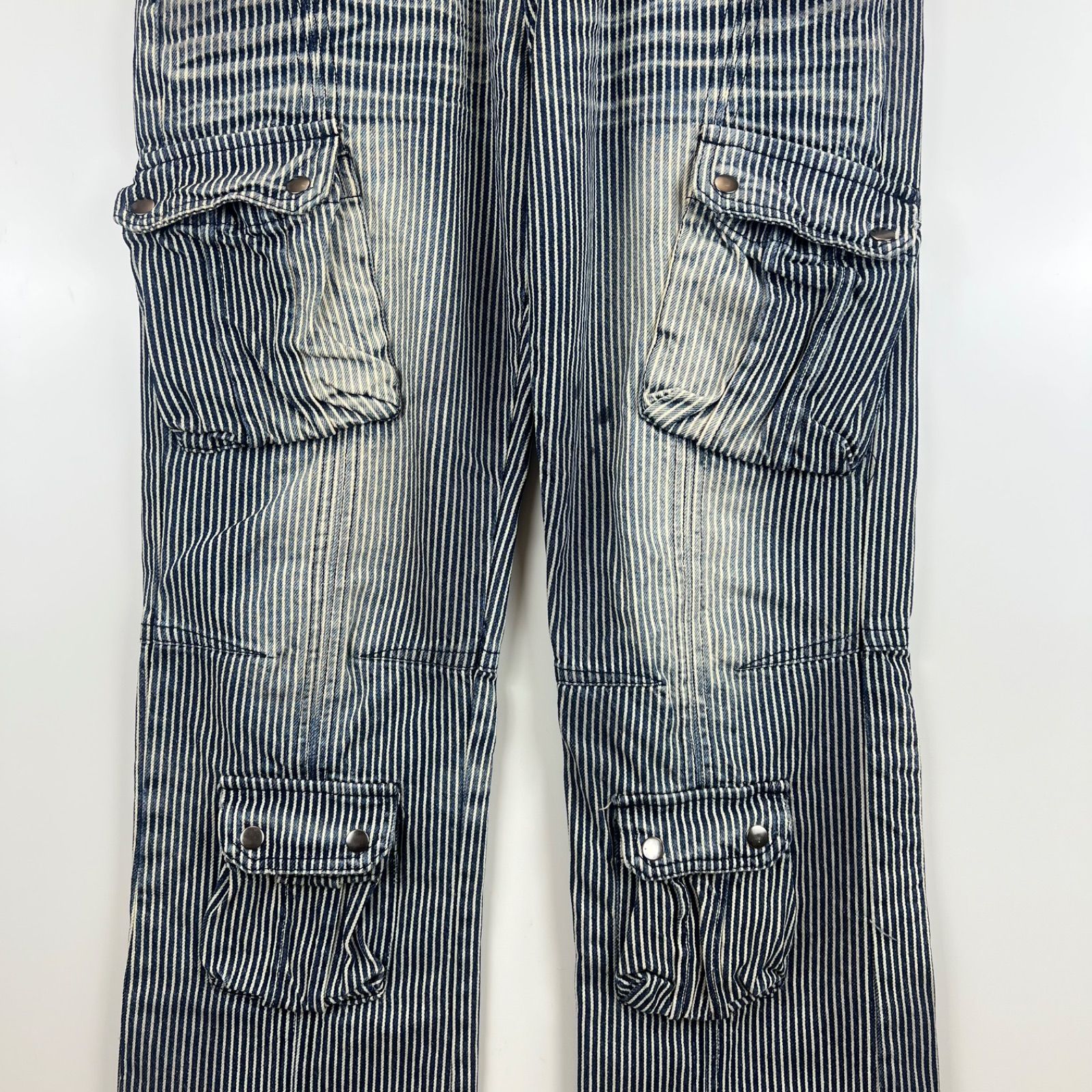 semanticdesign 00s y2k archive multi pocket cargo denim L 