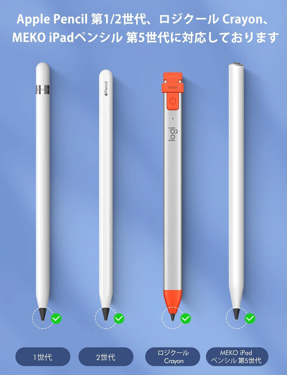 新品未使用 Apple Pencil アップル ペンシル 交換用 ペン先 - iPad