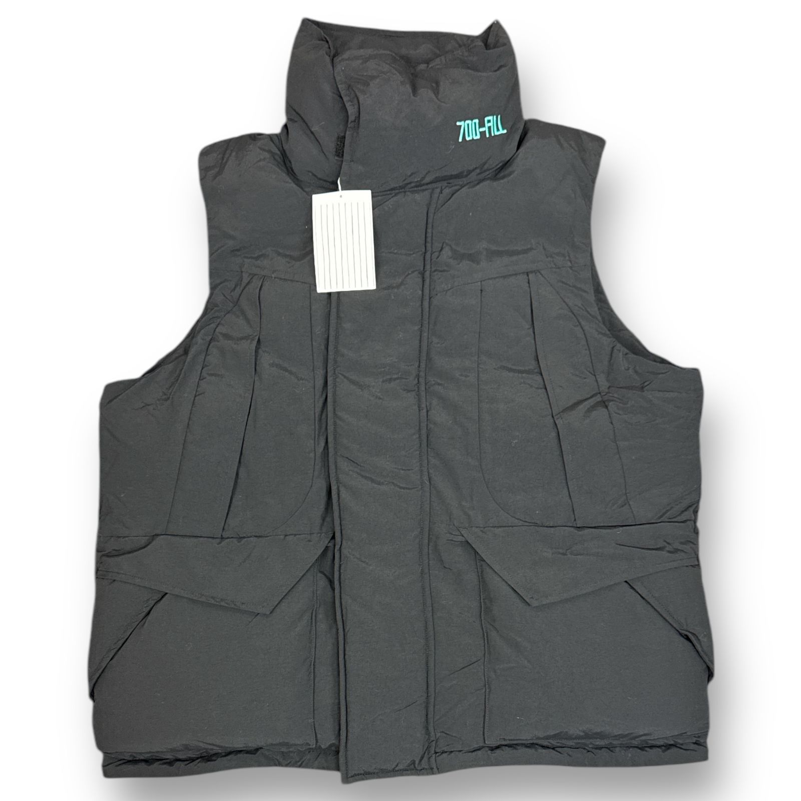 定価132000円 美品 S.F.C STRIPES FOR CREATIVE 23AW GOZILLA 700FIL VEST ゴジラ 700フィルパワー ダウンベスト エスエフシー SFCFW23J03 ブラック XXXXXL 74066A3