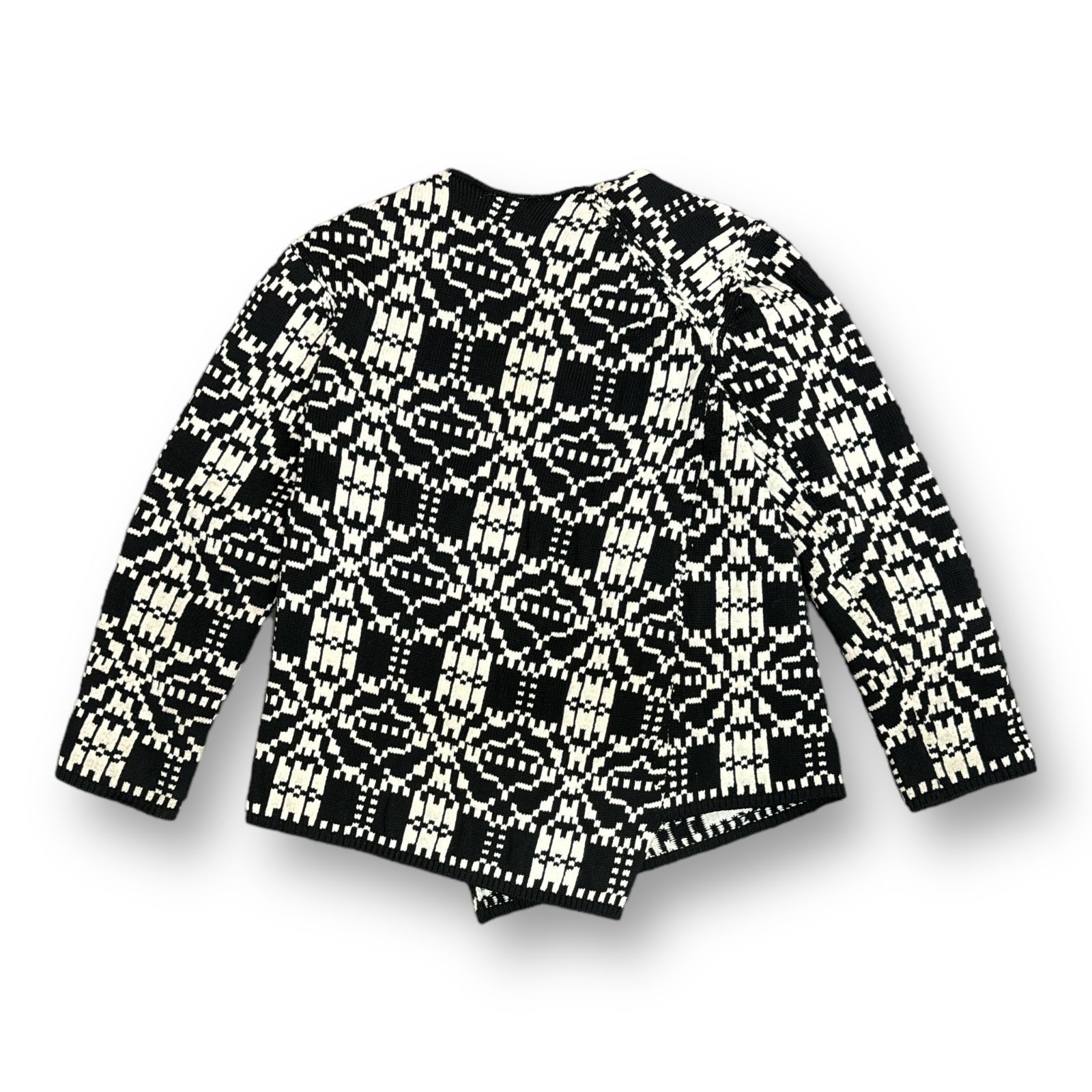 COMME des GARCONS HOMME PLUS 21AW 総柄 裾変形 ニット セーター 