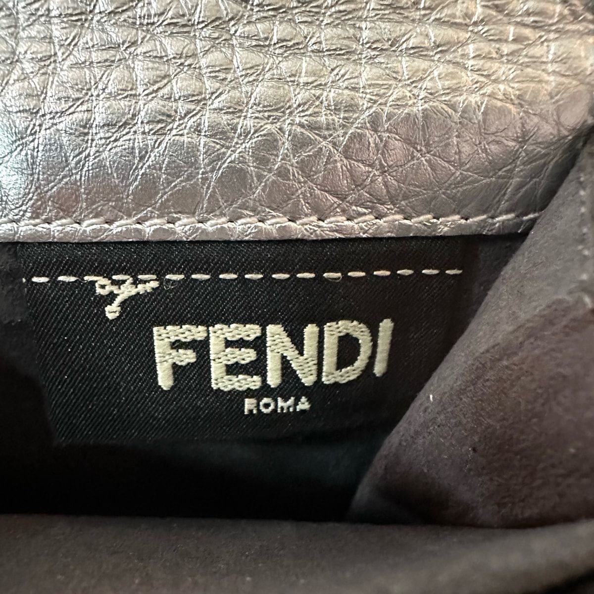 FENDI(フェンディ) 2つ折り財布 ピーカブー,セレリア 8M0359 シルバー ...