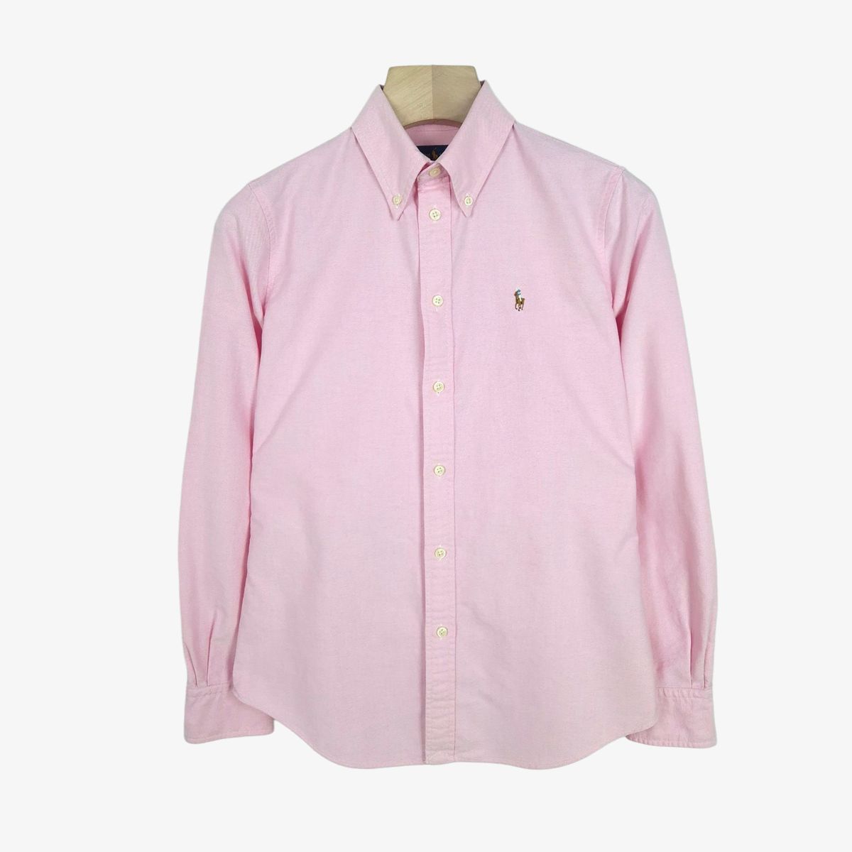 55 ー 66 ポロ Ralph Lauren ラルフローレン ピンク オックスフォード シャツ