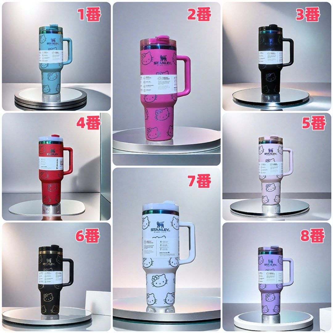 【海外限定】STANLEY スタンレー キティ タンブラー　ストロー付き Stanley スタンレー タンブラー キティ 海外 限定 赤 新品