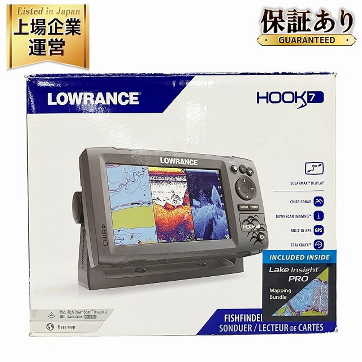 LOWRANCE ローランス HOOK-7 日本語対応 船 釣り 魚群探知機 未使用 O9166199 - メルカリ