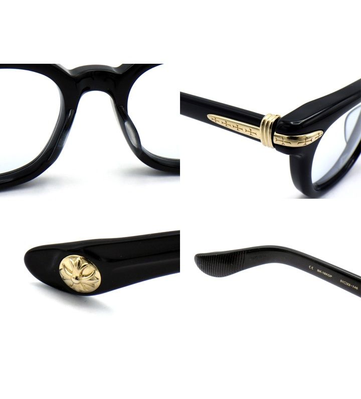 クロムハーツ CHROME HEARTS 【 DRIPPIN 】 サイド クロス パーツ 黒縁  