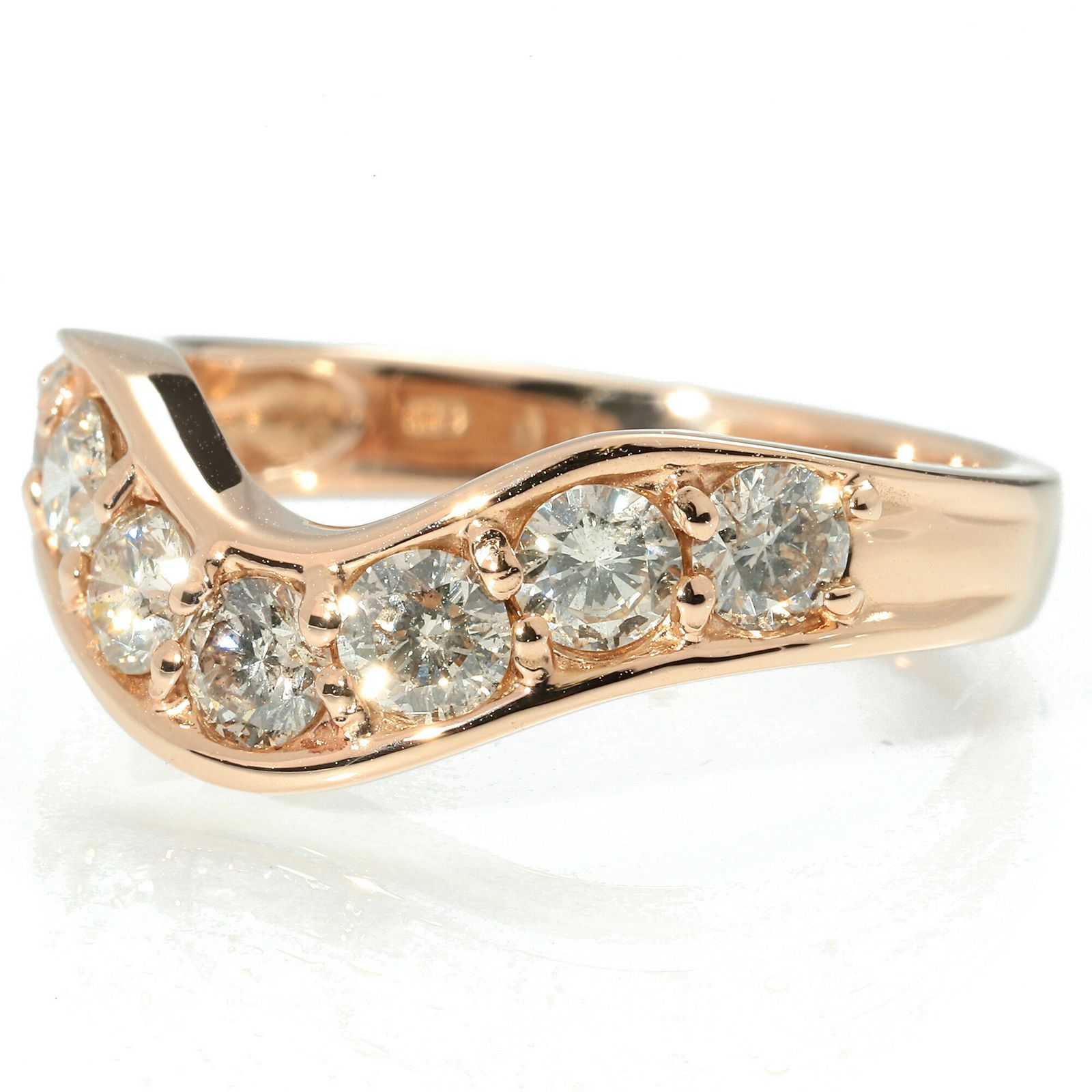 K18PG リング モルガナイト, K18PGリング