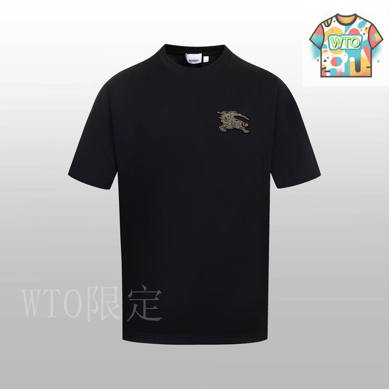 今日特価】BURBERRY 260g Custom Cotton クルーネック短袖 T-3