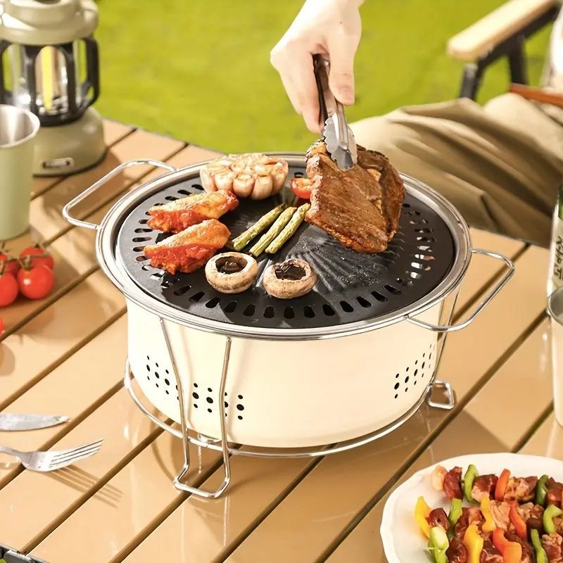 無煙ポータブルトップBBQグリル 屋外調理用品