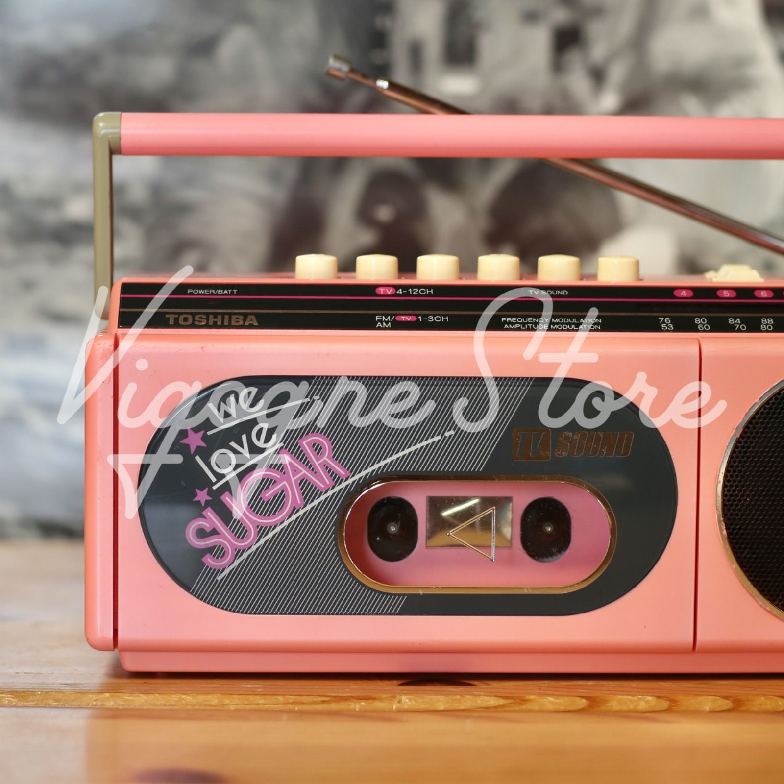 TOSHIBA SUGAR RT-F35 モノラルラジカセ 80年代ビンテージ Vigogne Store