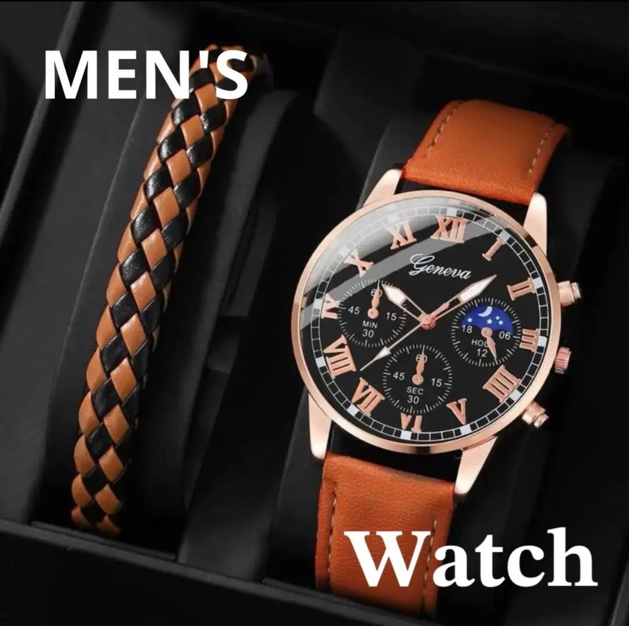 セール中】メンズ 腕時計 クォーツ ブレスレット付き - 腕時計(アナログ)