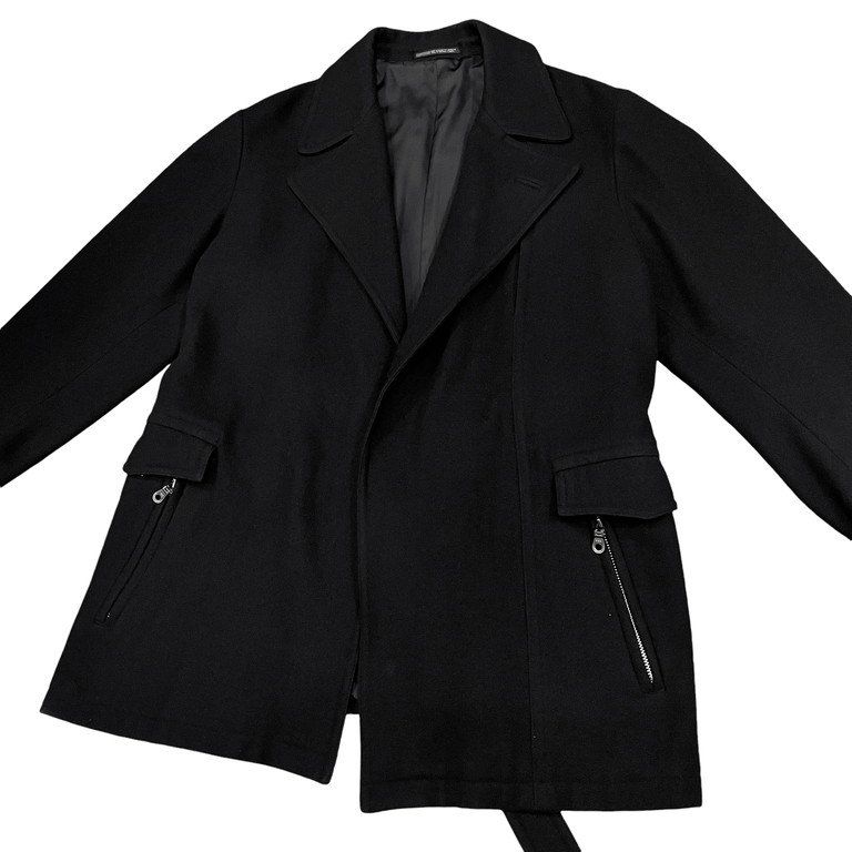 Yohji Yamamoto Pour Homme 98AW ウールメルトンジップポケット Yohji Yamamoto Pour Homme 98AW ウールメルトンジップポケット