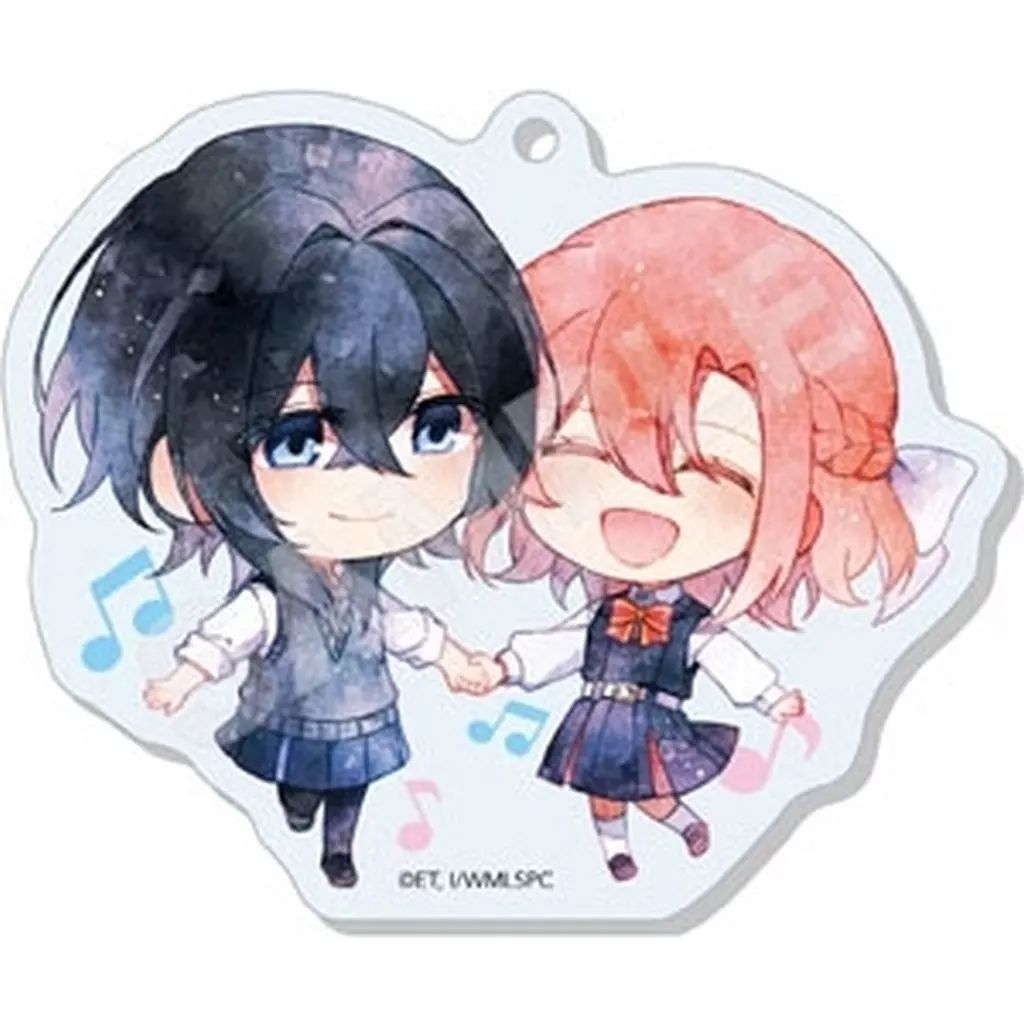 中古】キーホルダー 01.木野ひまり＆朝凪依 「ささやくように恋を唄う