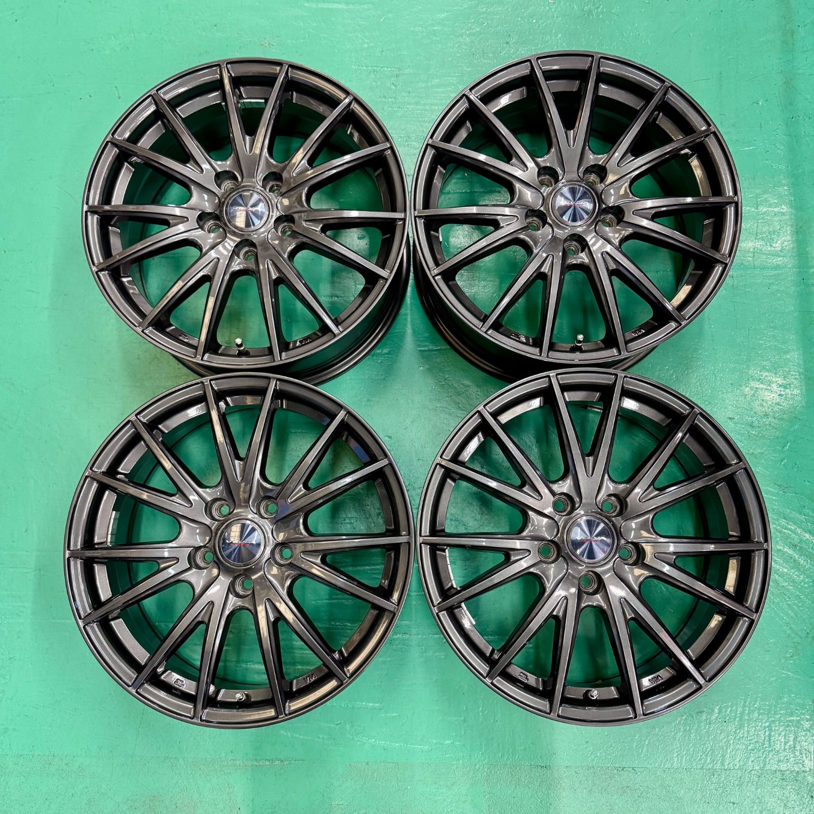 中古 WEDS VELVA ウェッズ ヴェルヴァ 17インチ アルミホイール