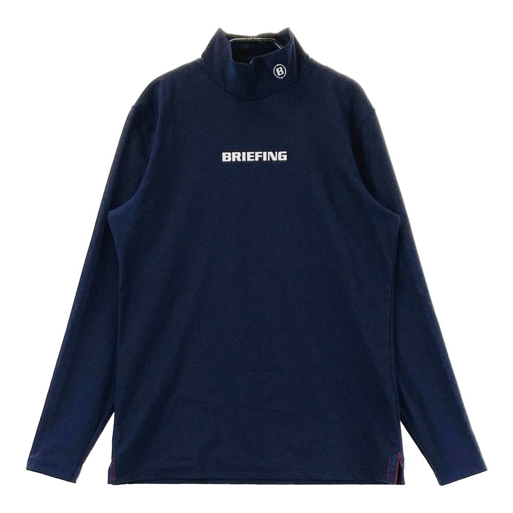 サイズ S BRIEFING GOLF ブリーフィング モックネック 長袖Tシャツ ネイビー系 240101542214 ゴルフウェア メンズ ストスト