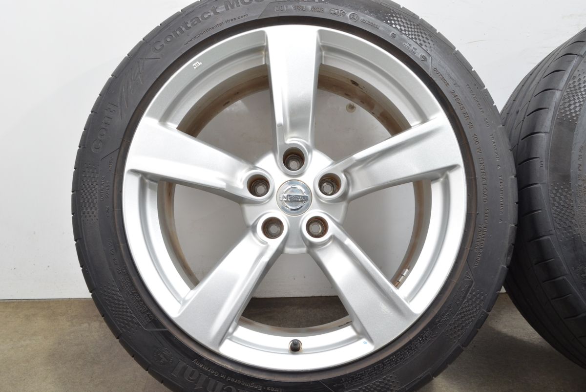 ホイールのみ販売可能】ニッサン Z34 フェアレディZ 前期 純正 18in 8J 