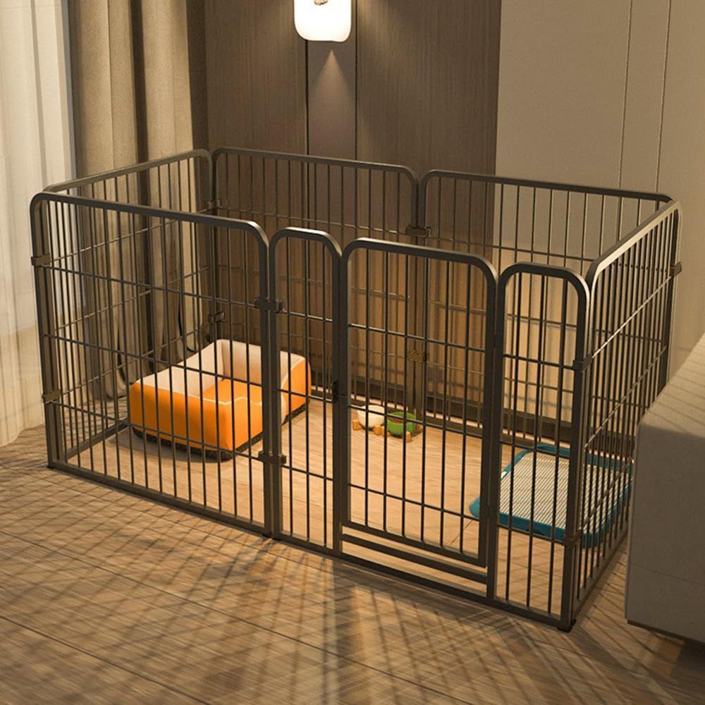 Size 黒 120cm*60cm YBGGJO ペット プレイ サークル 小動物 フェンス 遊び用のサークル ケージフェンス 六角形 折り畳式 軽量 収納簡単 脱走防止 アウトドア|室内 ウサギ ハムスター ハリネズミのテント 袋付き 黒 120cm*6