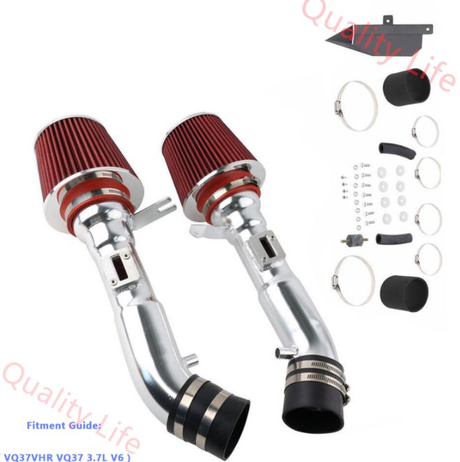 15PS上昇!Z33 Z34 V36 Y50 Y51 エアクリーナーキットVQ25HR VQ35HR VQ37VHR 日産 フェアレディZ スカイライン フーガ インテーク マフラー