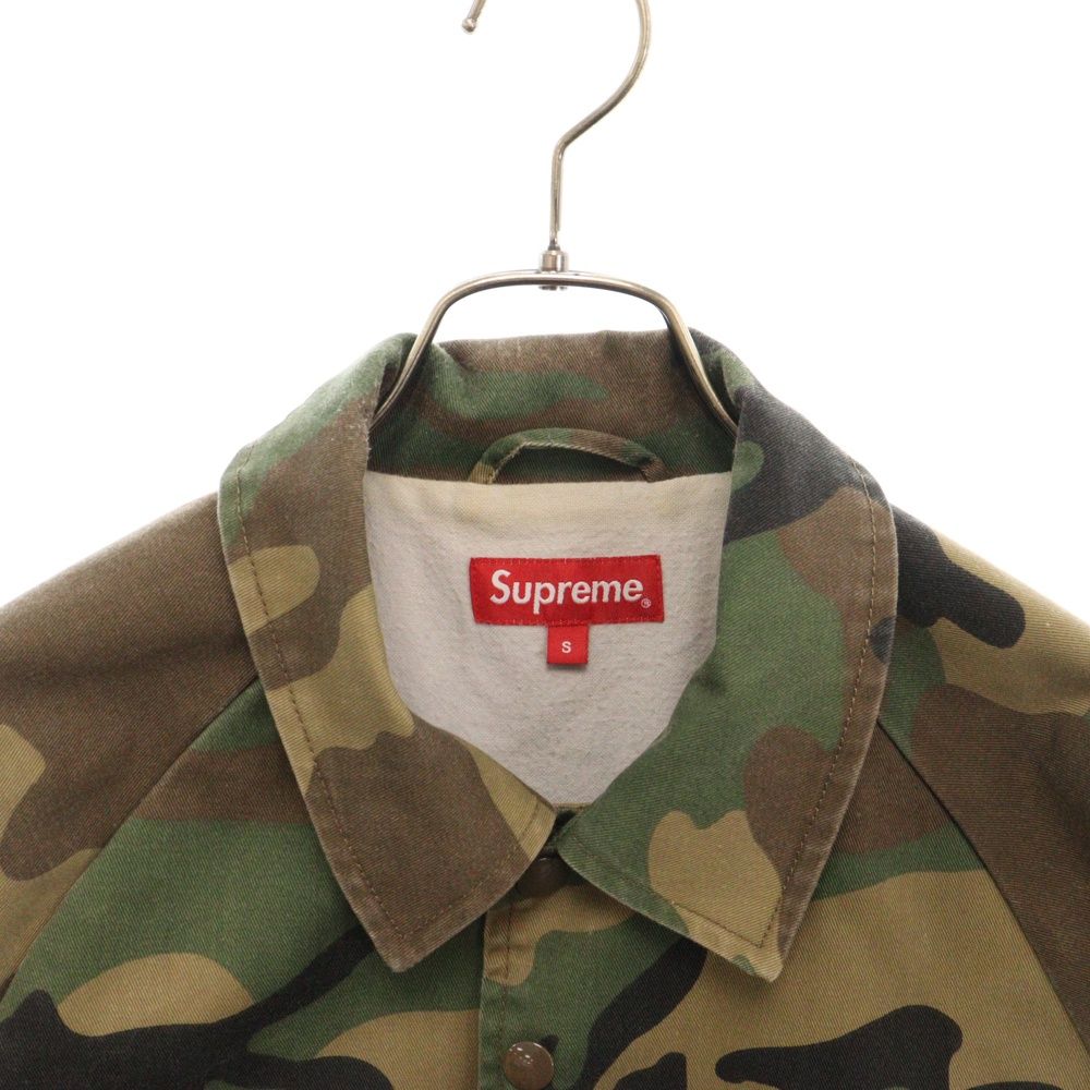 SUPREME (シュプリーム) 15AW Twill Coach Jacket アーチロゴ カモフラ