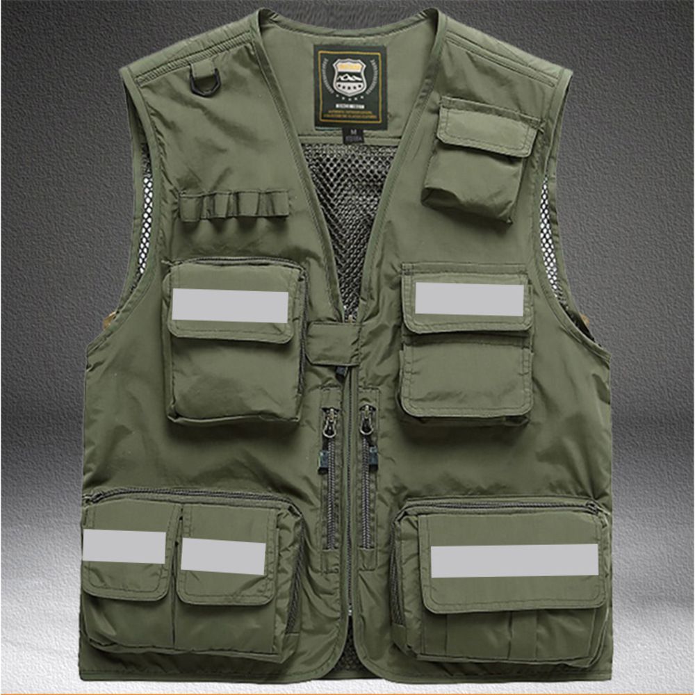 ☆ グリーン ☆ Mサイズ ☆ ベストxxvest03 フィッシングベスト 登山 釣り ベスト メッシユ ジレ ジャケット 釣りベスト カメラマンベスト ワークベスト チョッキ 作業着 ワーク服 作業服 ジップアップ ポケット 速乾性 通気性 多機能