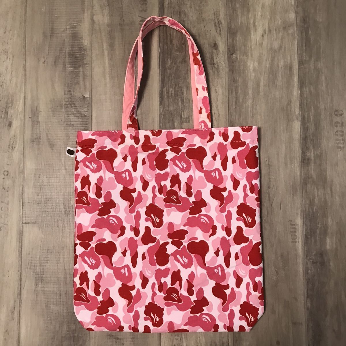 ☆非売品☆ リバーシブル トートバッグ ABC camo pink college logo a